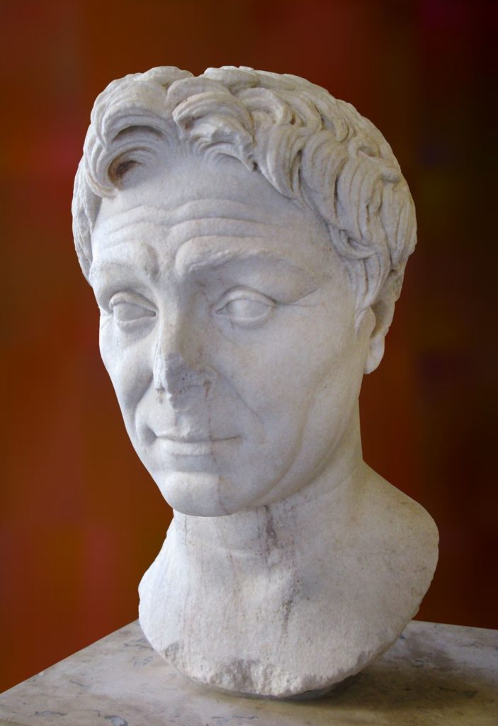 Marble bust of Pompey.  Louvre