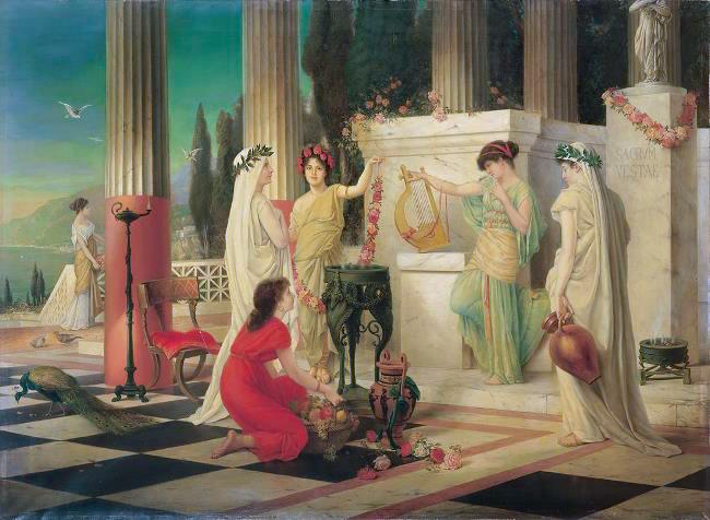 In the Temple of Vesta by Constantin Hölscher, 1902