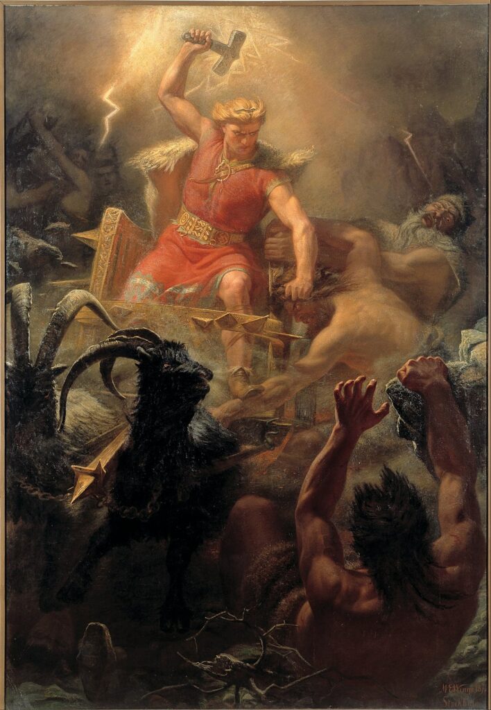 mythological odin all father supreme God of thunder