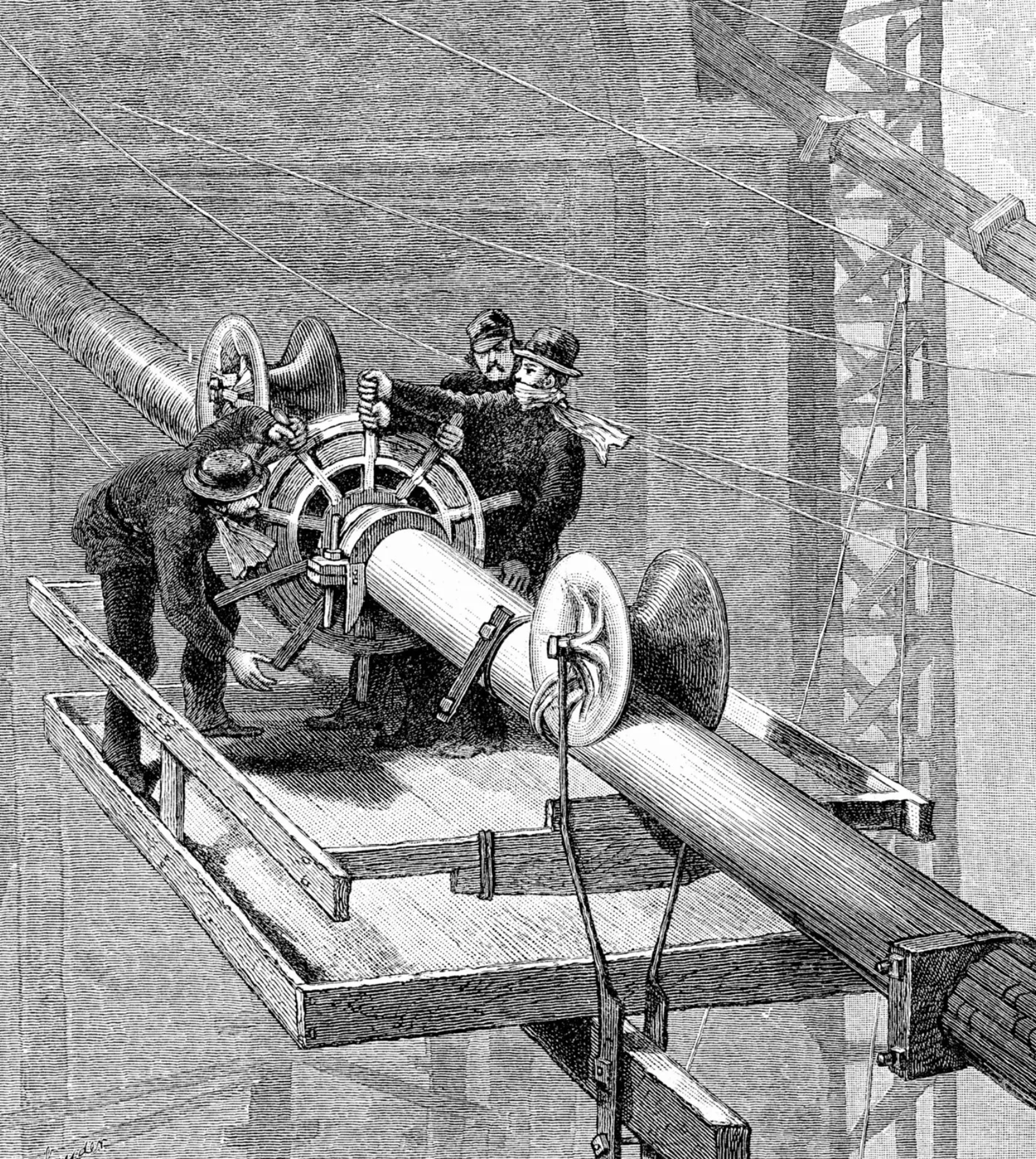 Rare Pictures Of The Construction Of The Brooklyn Bridge Rare pictures of the construction of the brooklyn bridge